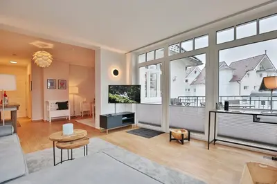 TV/Unterhaltungsangebot in der Unterkunft Villa Strandallee 164 Villa Strandallee 164 Appartement 5
