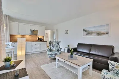 Küche/Küchenzeile in der Unterkunft Wohnpark am Mühlenteich Wohnpark am Mühlenteich Appartement 32