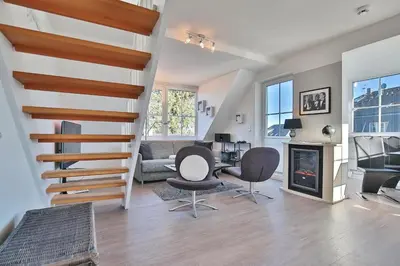 Ein Sitzbereich in der Unterkunft Bädervilla Bergstraße 30 Bädervilla Bergstraße Appartement 9