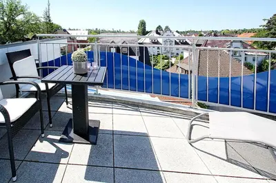 Ein Balkon oder eine Terrasse in der Unterkunft Penthouse am Platz Penthouse am Platz Appartement 10