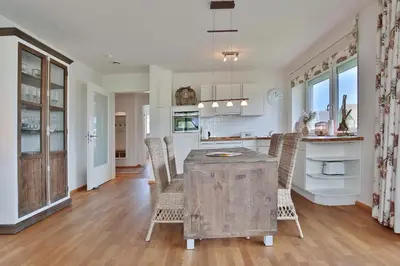 Küche/Küchenzeile in der Unterkunft Die Wolburg Die Wolburg Appartement 8