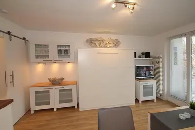 Küche/Küchenzeile in der Unterkunft Ferienanlage Bergstraße 62 Appartement Strandzwerg Appartement 10