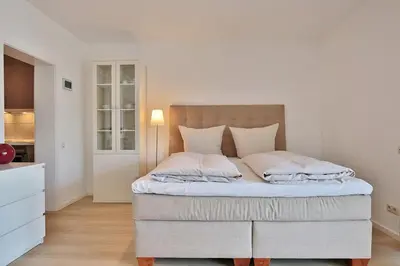 Ein Bett oder Betten in einem Zimmer der Unterkunft Am Elchgrund Am Elchgrund 7 Appartement 5