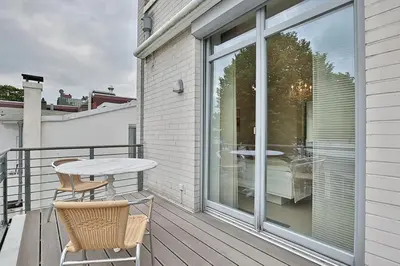 Ein Balkon oder eine Terrasse in der Unterkunft Kurpromenade 6 Kurpromenade 6 Appartement 4