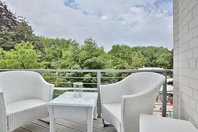 Ein Balkon oder eine Terrasse in der Unterkunft Kurpromenade 6 Kurpromenade 6 Appartement 4