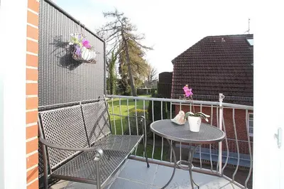 Ein Balkon oder eine Terrasse in der Unterkunft Am Rosenhain 8 Am Rosenhain 8 Appartement 4
