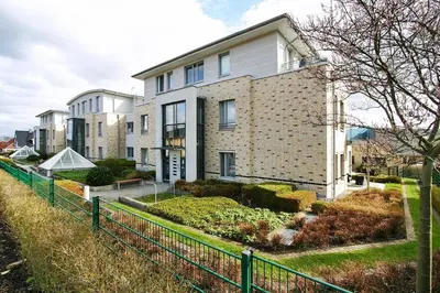 Das Gebäude in dem sich die Ferienwohnung befindet