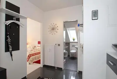 Ein Badezimmer in der Unterkunft Fh Dornkampstraße 1 a Ferienhaus Dornkampstrasse 1a Appartement 8