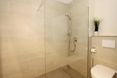 Ein Badezimmer in der Unterkunft Villa Stern Villa Stern Appartement 01