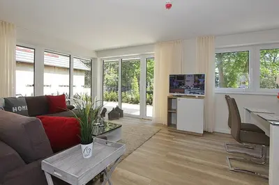 TV/Unterhaltungsangebot in der Unterkunft Villa Stern Villa Stern Appartement 01