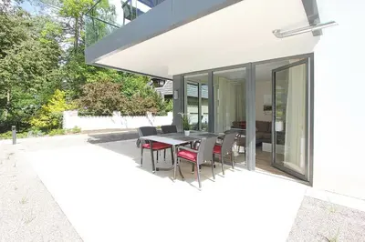 Das Gebäude in dem sich die Ferienwohnung befindet