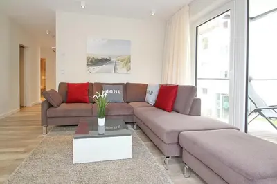 Ein Sitzbereich in der Unterkunft Villa Stern Villa Stern Appartement 07