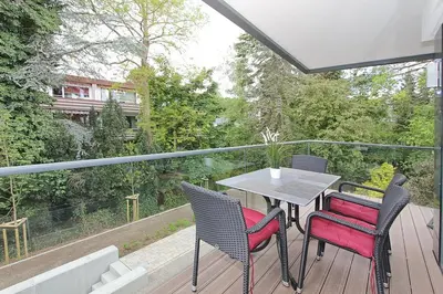 Ein Balkon oder eine Terrasse in der Unterkunft Villa Stern Villa Stern Appartement 08