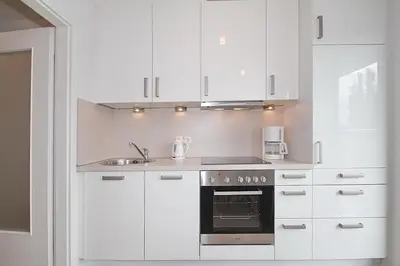 Küche/Küchenzeile in der Unterkunft Ferienanlage Bergstrasse 6 Ferienanlage Bergstrasse 6 Appartement 7