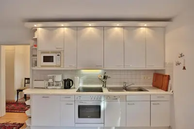 Küche/Küchenzeile in der Unterkunft Domizil Strandburg Domizil Strandburg Appartement 16