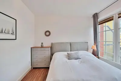 Ein Bett oder Betten in einem Zimmer der Unterkunft Haus Parkblick, Timmendorfer Strand Haus Parkblick Appartement 07