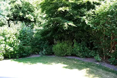 Ein Garten an der Unterkunft Haus am Höppnerweg 5 Haus am Höppnerweg 5 Appartement 09