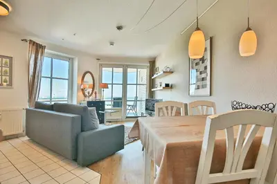 Ein Sitzbereich in der Unterkunft Maison Baltique Niendorf Maison Baltique Appartement 13