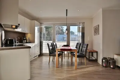 Küche/Küchenzeile in der Unterkunft Parkresidenz Bergstraße 52 Parkresidenz Bergstraße 52 Appartement 3