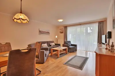 Ein Sitzbereich in der Unterkunft Gorch-Fock-Park Haus 57 Gorch-Fock-Park 57 Appartement 14
