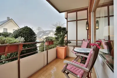 Ein allgemeiner Bergblick oder ein Berglick von der Ferienwohnung aus