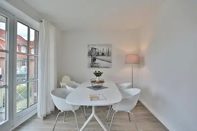 Ein Sitzbereich in der Unterkunft Haus Ostseeallee Ostseeallee Appartement 56