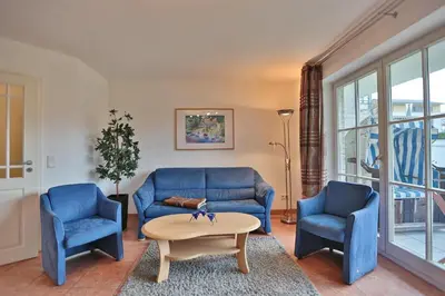 Ein Sitzbereich in der Unterkunft Hanseaten Residenz Hanseaten-Residenz Appartement 8
