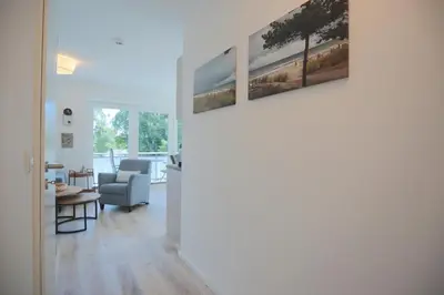 Ein Sitzbereich in der Unterkunft Haus Ostseedüne Haus Ostseedüne Appartement 7