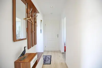 TV/Unterhaltungsangebot in der Unterkunft Ferienhaus Brandt Ferienhaus Brandt Appartement 3 Möwenkieker
