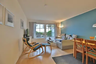 Ein Sitzbereich in der Unterkunft Haus Windrose Windrose Appartement 3