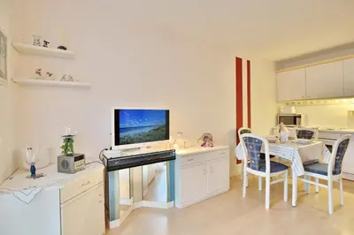 Küche/Küchenzeile in der Unterkunft Residenz am Fischerstieg Residenz am Fischerstieg Appartement 2