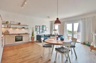 Küche/Küchenzeile in der Unterkunft Haus Meeresbrise Haus Meeresbrise Appartement 18