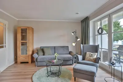 Ein Sitzbereich in der Unterkunft Hanseaten Residenz Hanseaten-Residenz Appartement 14