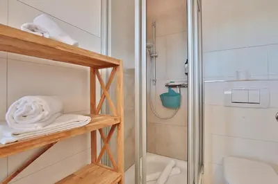 Ein Badezimmer in der Unterkunft Seebrücke Seebrücke Appartement 26