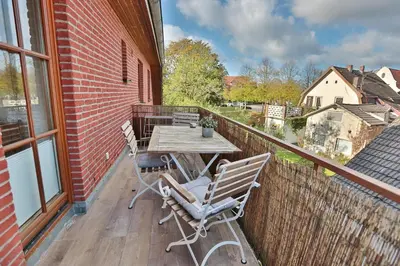 Ein Balkon oder eine Terrasse in der Unterkunft Am Kurpark Am Kurpark Appartement 9