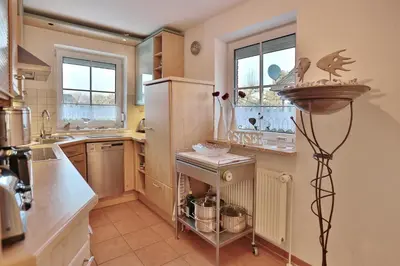 Küche/Küchenzeile in der Unterkunft Ferienhaus Waldstraße Ferienhaus Waldstrasse