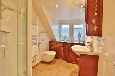 Ein Badezimmer in der Unterkunft Residenz Seeschwalbe Residenz Seeschwalbe Appartement 5
