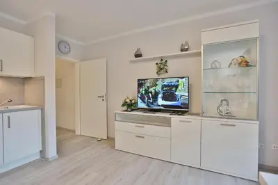 Küche/Küchenzeile in der Unterkunft Haus Hansastrasse 13 Haus Hansastrasse Appartement 2