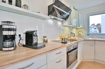 Küche/Küchenzeile in der Unterkunft Ostseeperle Ostseeperle Appartement 2