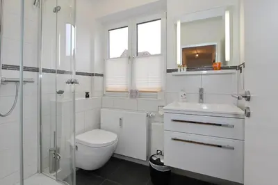 Ein Badezimmer in der Unterkunft Haus Seestraße Haus Seestraße Appartement 5