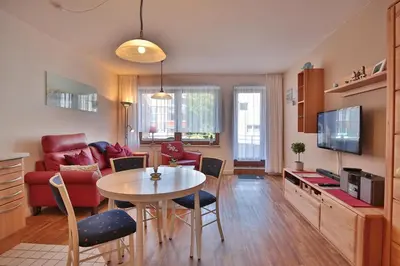 TV/Unterhaltungsangebot in der Unterkunft Strandburg Strandburg Appartement 11