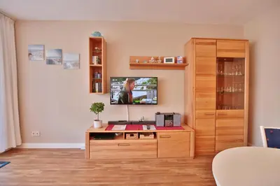 TV/Unterhaltungsangebot in der Unterkunft Strandburg Strandburg Appartement 11