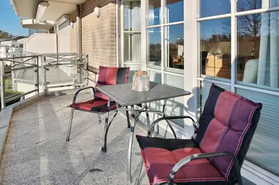 Ein Balkon oder eine Terrasse in der Unterkunft Hanseaten Residenz Hanseaten-Residenz Appartement 18