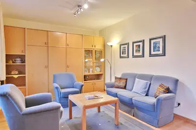 Ein Sitzbereich in der Unterkunft Parkdomizil Parkdomizil Appartement 6
