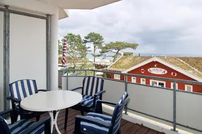 Ein Balkon oder eine Terrasse in der Unterkunft Residenz Ostseestrand Appartement 16