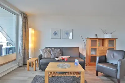Ein Sitzbereich in der Unterkunft Barke Barke Appartement 404