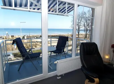 Ein allgemeiner Meerblick oder ein Meerblick von der Ferienwohnung aus
