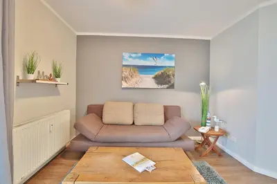 Ein Sitzbereich in der Unterkunft Möwenberg-Residenz Möwenberg-Residenz Appartement 3