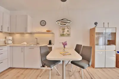 Küche/Küchenzeile in der Unterkunft Seeburg Seeburg Appartement 1 1