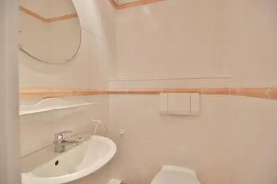 Ein Badezimmer in der Unterkunft Haus am Ahornweg 2 Haus am Ahornweg 2C Appartement 7